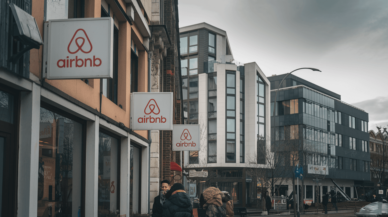 a-photo-of-a-city-street-with-multiple-airbnb-sign a-photo-of-a-city-street-with-multiple-airbnb-sign