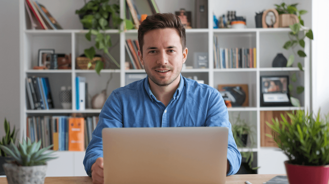 a-photo-of-an-airbnb-host-sitting-at-a-desk a-photo-of-an-airbnb-host-sitting-at-a-desk